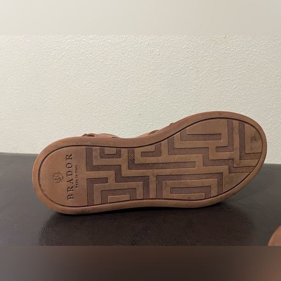 Brador MALAWI CIGAR PLATFORM Leather sandals Size 39 Made in Italy - Picture 9 of 15